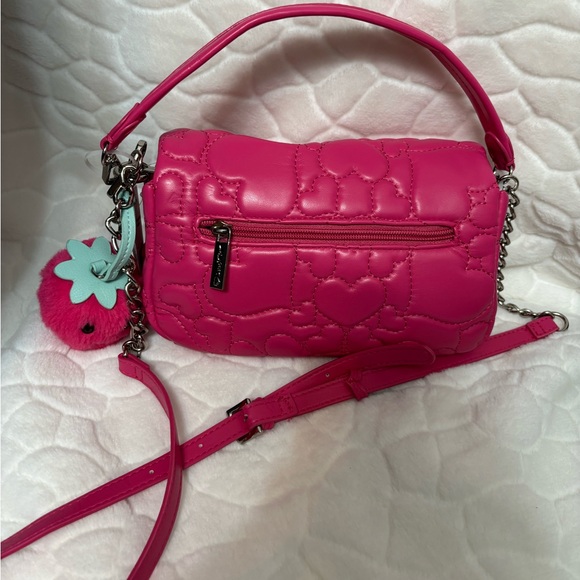 Betsey Johnson Crossbody with Strawberry Charm - Picture 8 of 11